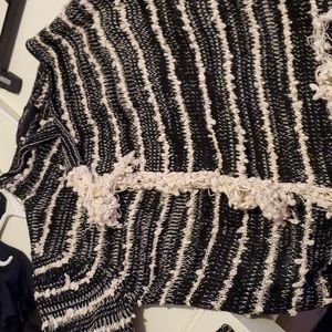La Fee Verte black and white cardigan sweater small